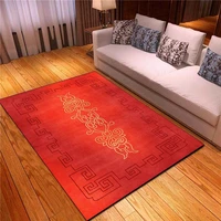 european style court simple rug new chinese style red blue carpet living room bedroom bed blanket balcony floor mat