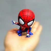 cute mini super hero back model action vinyl doll car oranments figure toys creative gifts decoration stylings accessories