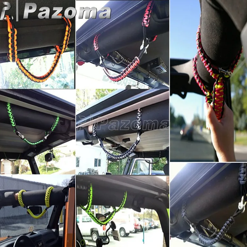 Заднее сиденье UTV ATV слайдер Паракорд захват ручка стержень тяги w/ D образное
