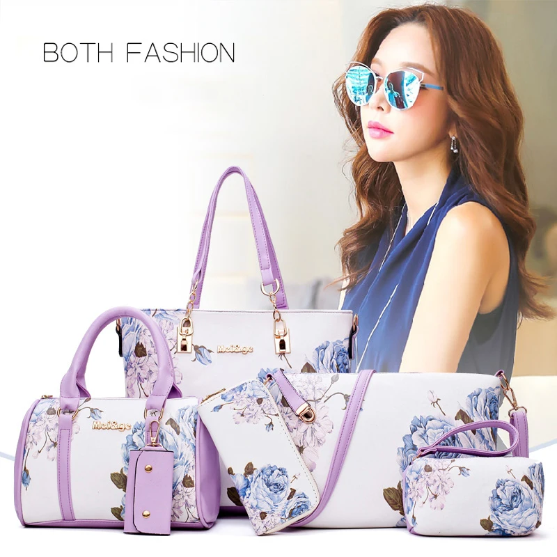 

Pinksugao 6PCS Purse Luxury Handbags Women Bags Designer Purses And Handbags Crossbody Bag For Women 2021 Fashion Shoulder Bag