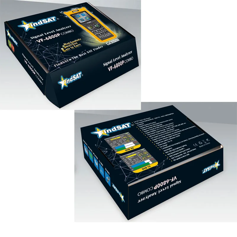 Спутниковый искатель VF-6800 комбинированный спутниковый Dvb-t2/DVB S2/DVB C ресивер Dvb t2