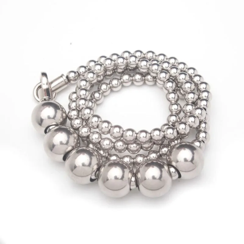 

EDC Big Steel Ball Self defense Bracelet Necklace Stainless Steel Whip Titanium Steel Car Personal Safety Weapon Broken Window