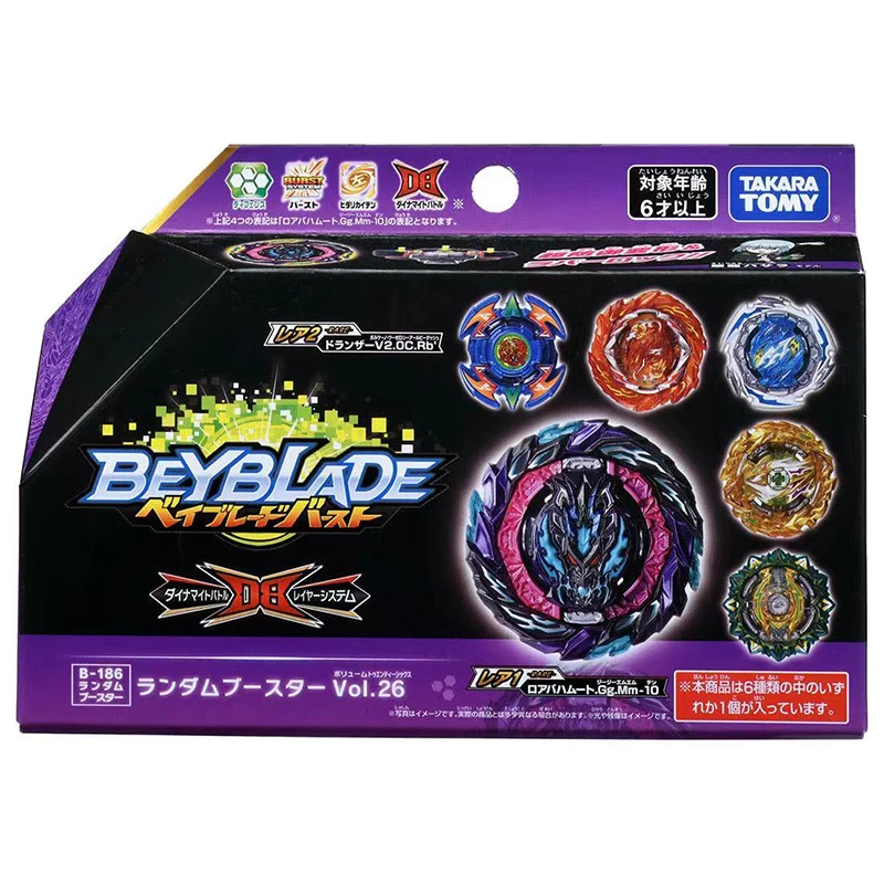 Оригинальный Takara Tomy Burst динамит случайный бустер Vol. 26 Beyblade рандомный 1 шт.|Волчки| |