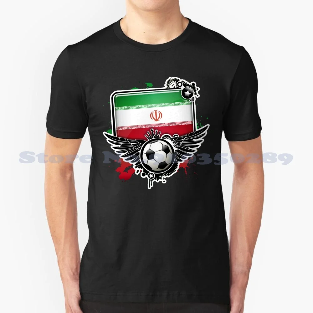 

Футбольный фанат, флаг страны Ирана, чемпион по футболу на заказ, веселая женская футболка 2014, спортивный мяч, велосипед, Бразилия, чемпион