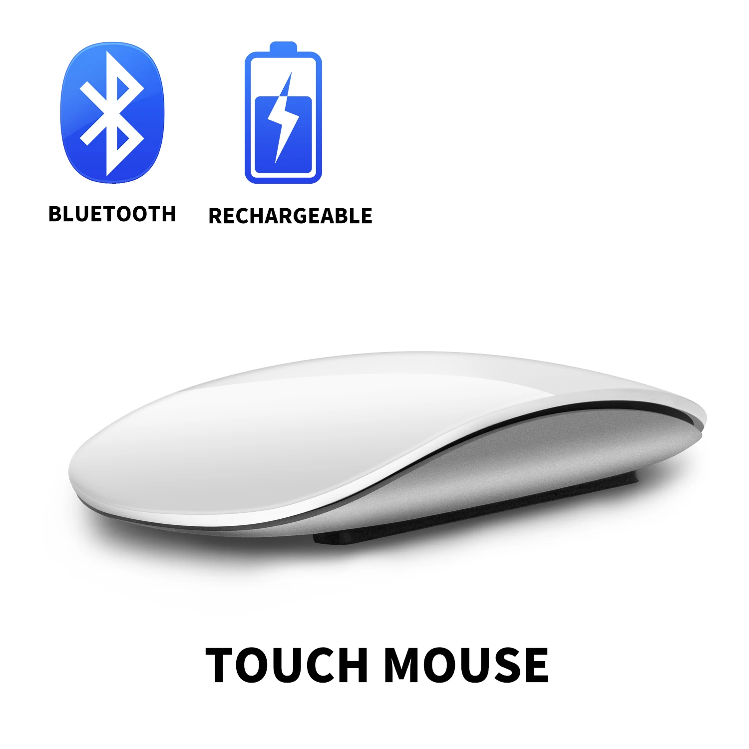 

Bluetooth Wireless Arc Touch Magic Mouse Ergonomic Ultra Thin Rechargeable Mouse Optical 1600 DPI Mause For Apple Macbook Mice