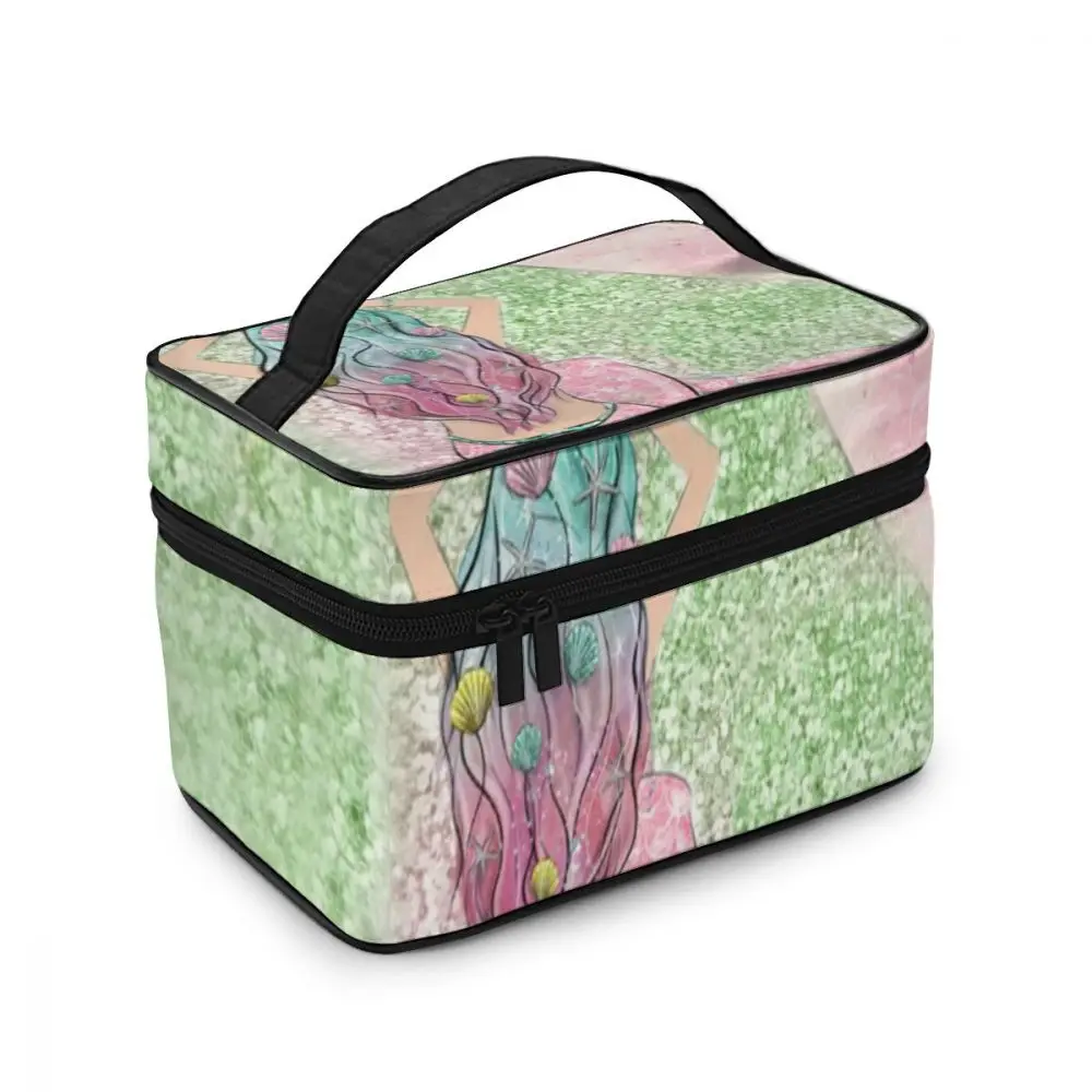 Сумка-Органайзер Женская с принтом в виде русалки | Багаж и сумки