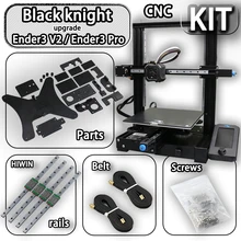 Black Knight Ender 3 v2/ Pro 3d Printer Upgrade Kit,Includes kits and belt screws for genuine Hiwin Linear Rail improvement