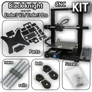 black knight ender 3 v2 pro 3d printer upgrade kitincludes kits and belt screws for genuine hiwin linear rail improvement free global shipping