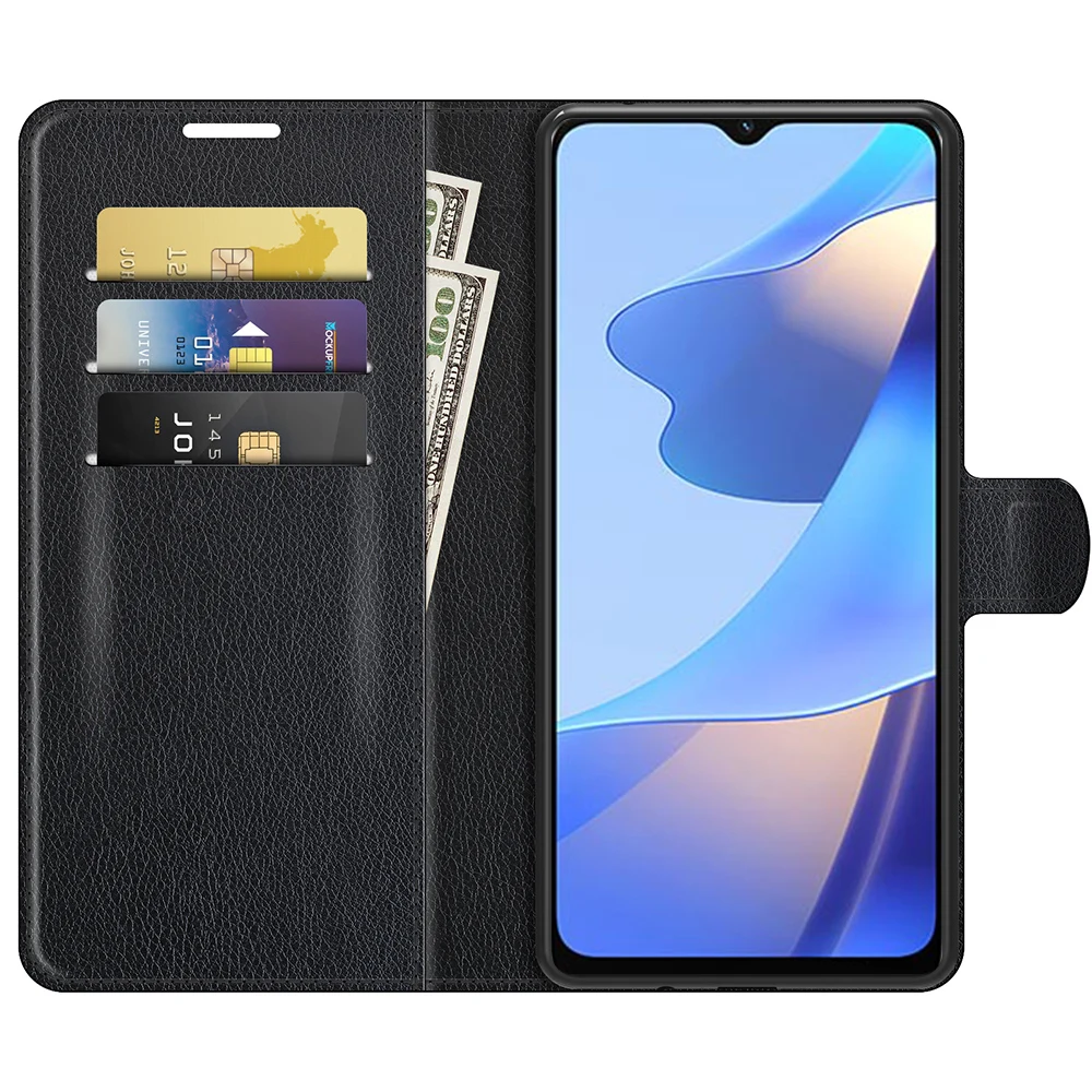 Чехол OPPOA16s для OPPO A16s 2021 (2271 дюйма) чехол-кошелек с отделениями карт и подставкой