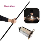 110 см портативная профессиональная волшебная палочка, волшебный Телескопический реквизит, Забавный персонал, боевые искусства, металлический волшебный карман