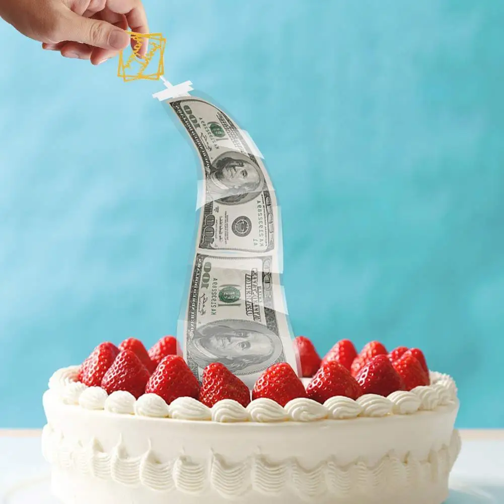 Забавный торт Топпер сюрприз Банкомат коробка для денег с днем рождения