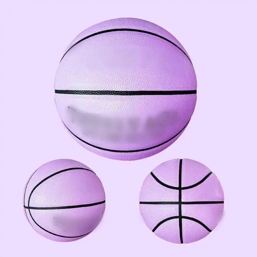 Сетчатый баскетбольный мяч, баскетбольная корзина, уличный мяч из искусственной кожи, 7 игл, новинка, баскетбольный мяч для помещений, кожан...