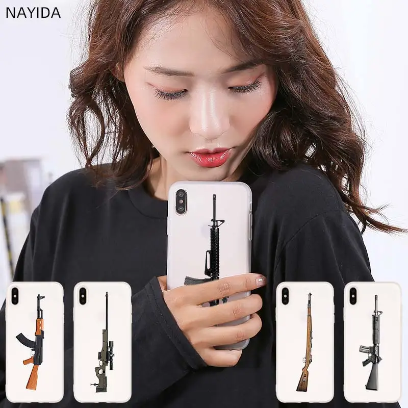 Мягкий силиконовый чехол для iPhone 12 Mini 11 Pro XS Max XR X 8 7 6 Plus 5S SE S Cover pubg gun Fundas Бамперы  | Бамперы -10000000740028