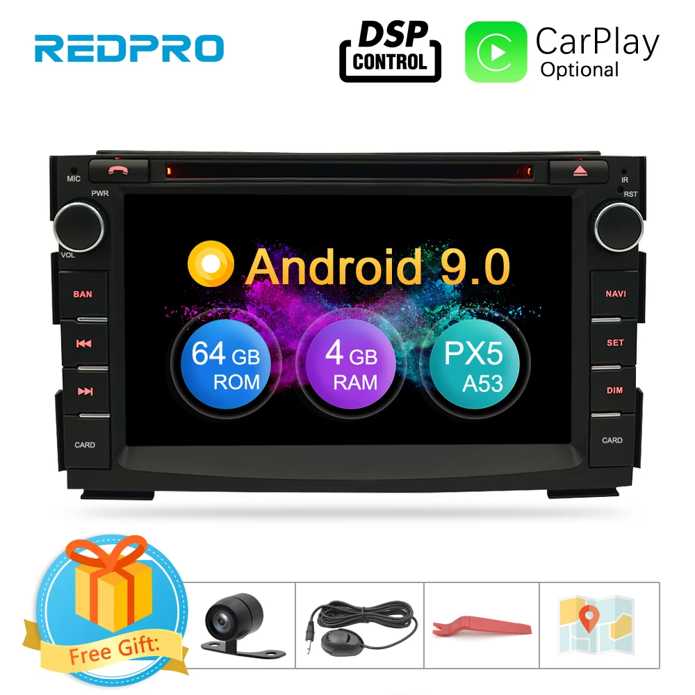 4G ram Android 9,0 автомобильный мультимедийный плеер аудио стерео для Kia Ceed 2010 2011 2012 WiFi RDS DVD 2 Din Видео Радио gps навигация