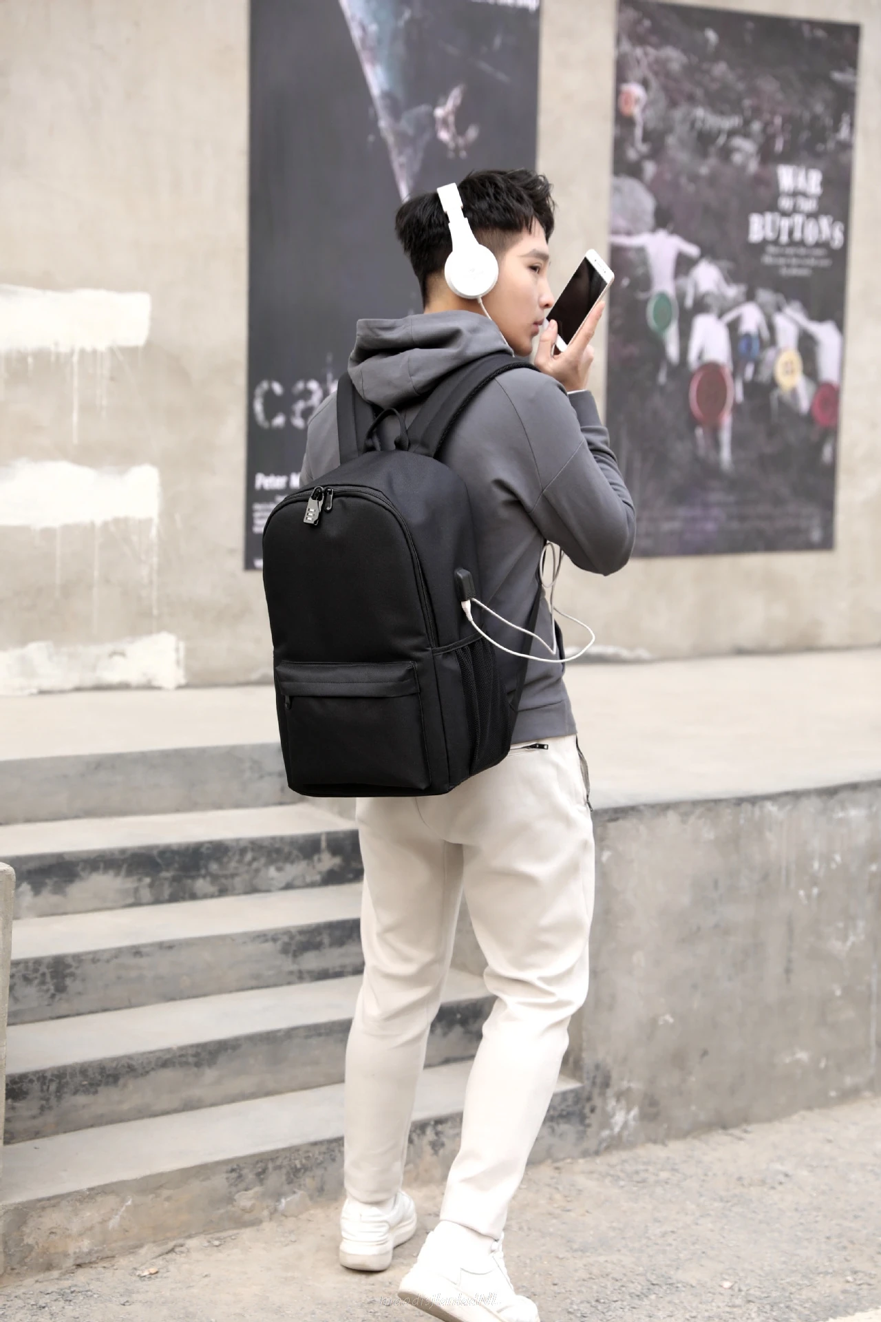 Рюкзак DJ Marshmello с USB-разъемом школьные сумки для книг вещей дорожные ноутбука на