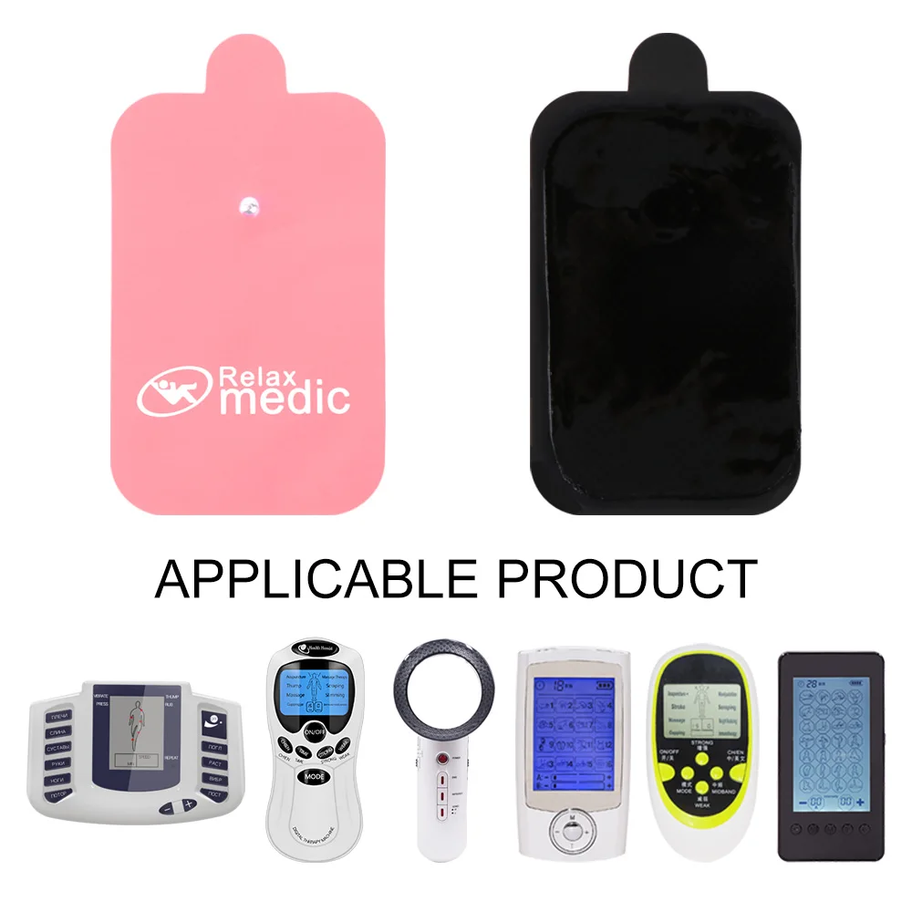

50/100PCS Conductive Electrodes Pads Use For TENS/EMS Unit Size Self Adhesive Replacement Electric Body Massager Pad