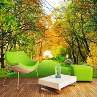 custom self adhesive wallpaper modern park forest trail 3d landscape photo wall murals living room bedroom home decor stickers