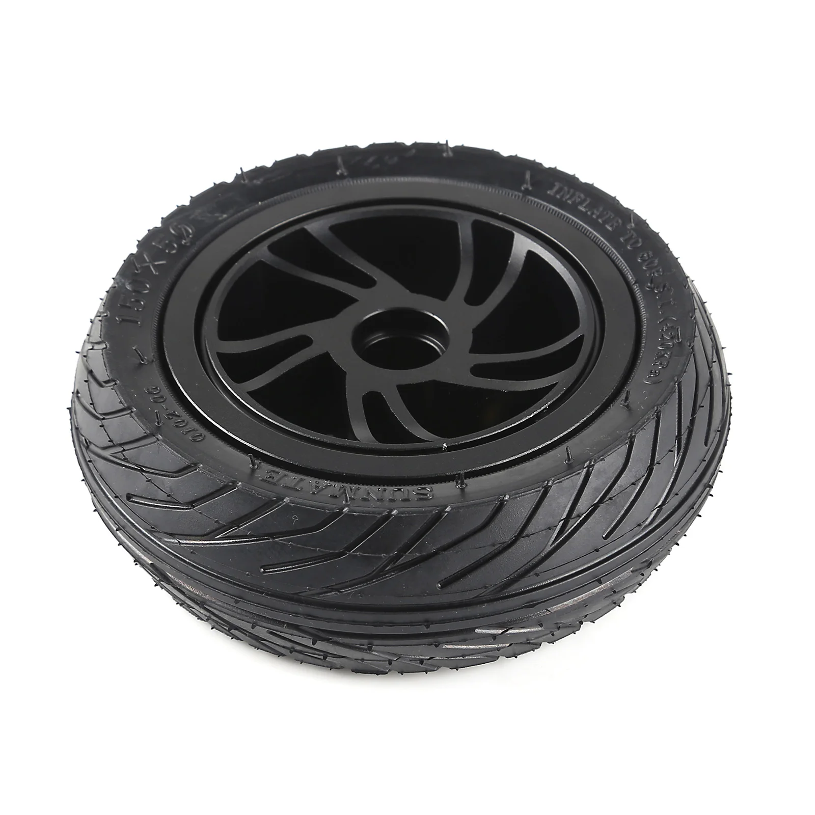 

Eovan 2Pcs 150miniAT All-Terrain Machinery Pneumatic Tire Wheels - Black