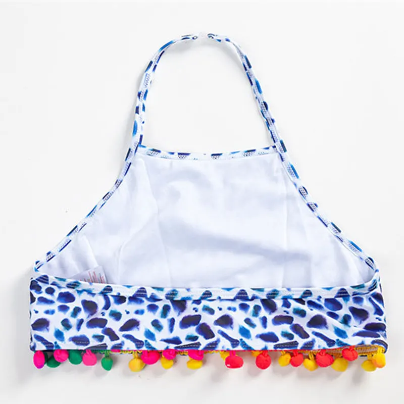 Детский леопардовый купальник для девочек комплект бикини девочек-подростков из