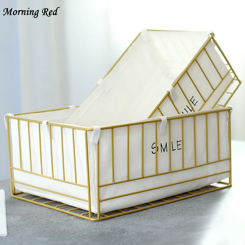 Настольная приемная коробка INS железная корзина для хранения косметики