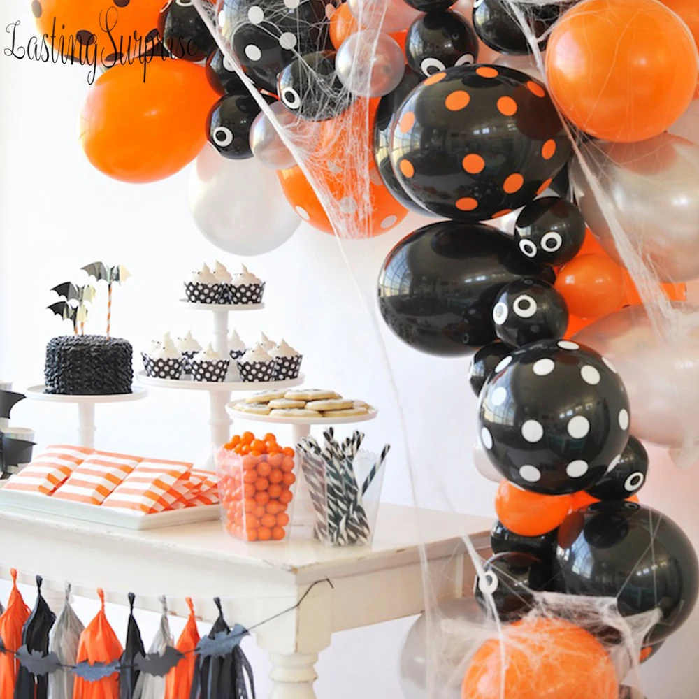 Украшения для Хэллоуина воздушные шары летучие мыши бумажные кисточки товары