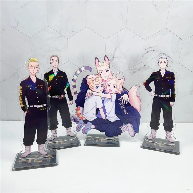 

Anime Tokyo Revengers Acrylic Stand Manjiro Ken Takemichi Hinata Atsushi Model Fashion Desk DecorFans Collection Props Xmas Gift