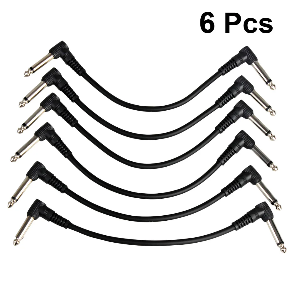 6 шт. кабели для инструментов гитарные патч басовая клавиатура педали
