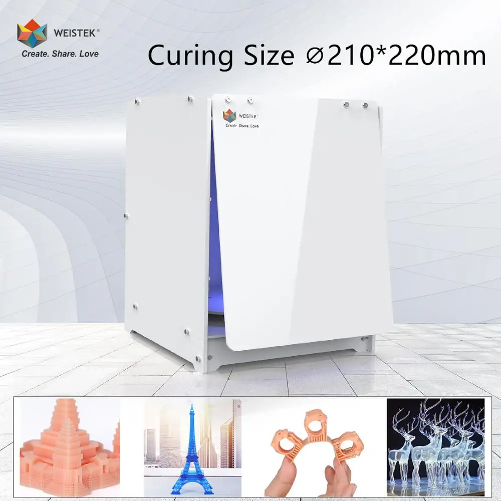 WEISTEK 3d Принтер 360 ° привод вращающийся круг Сделай Сам отверждаемая машина Φ 210*220