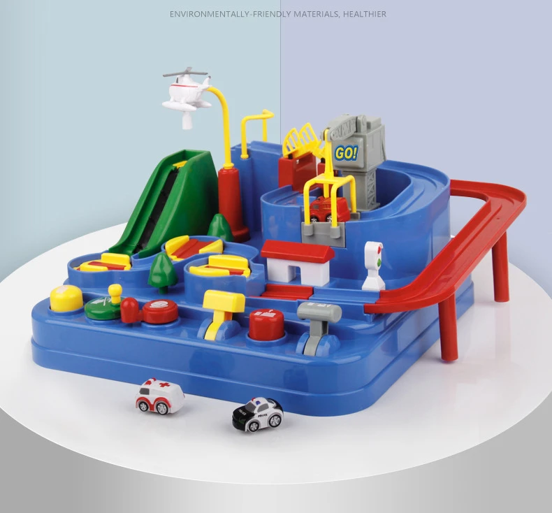 Детский ручной автомобиль Приключения рельсовая игра поезд трек игрушки Детская