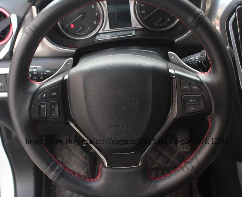 Наклейка из углеродного волокна на руль, декоративные блестки для Suzuki Vitara