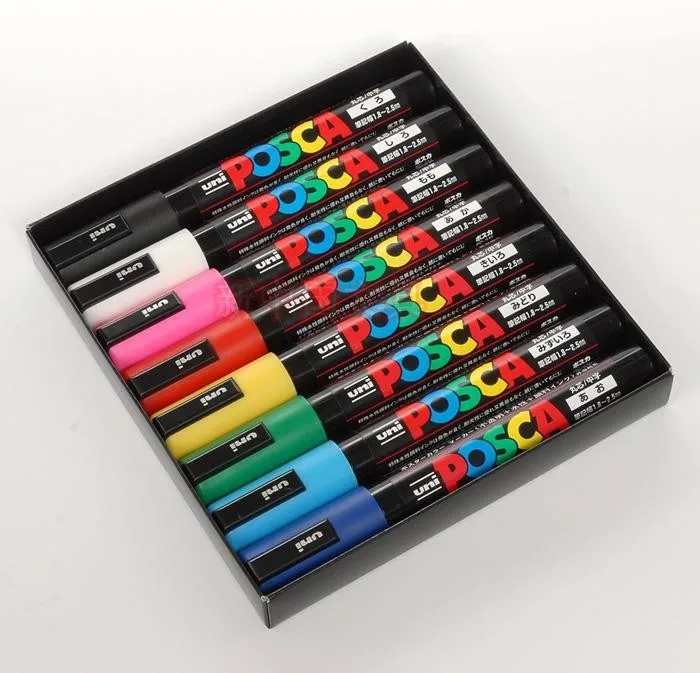 

POSCA PC-5M markers set 1.8-2.5mm,17 colors/15 colors/8 colors set