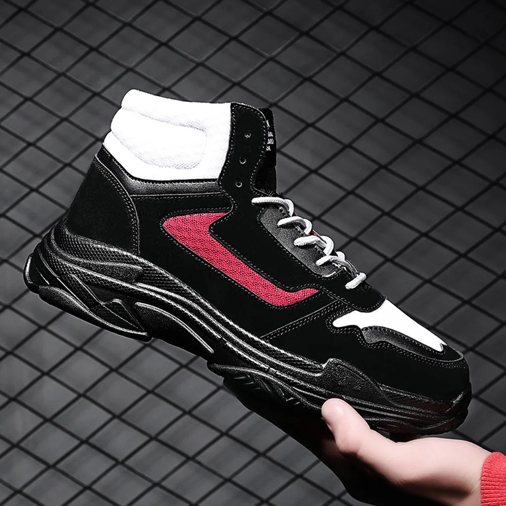 Новинка дышащая баскетбольная спортивная обувь для мужчин кроссовки на толстой