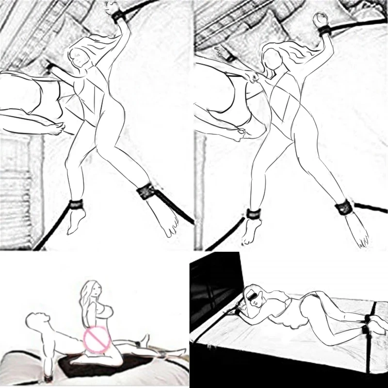 БДСМ секс бандаж снаряжение наручники манжеты на щиколотку Фетиш эротические