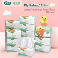 tissue paper home pumping facial towel 6 bags 3 layers 300 sheets of natural wood pulp household toilet paper towels wholesale