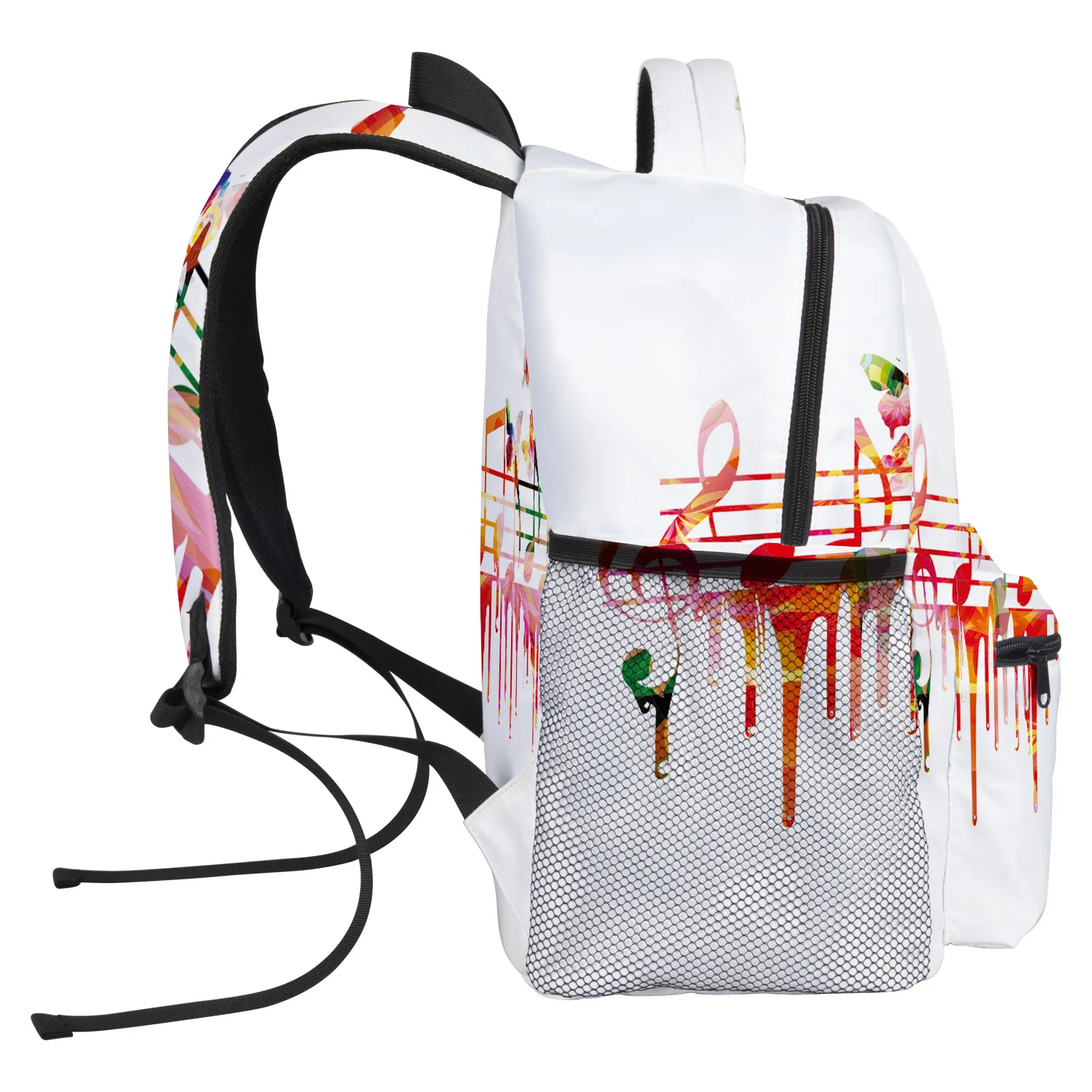 Рюкзак с музыкальными нотами для студентов колледжа износостойкий рюкзак