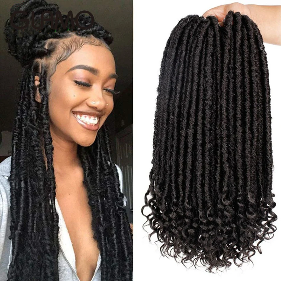 Glamo 16 "-20" Богиня искусственные локоны в стиле Crochet Наращивание волос