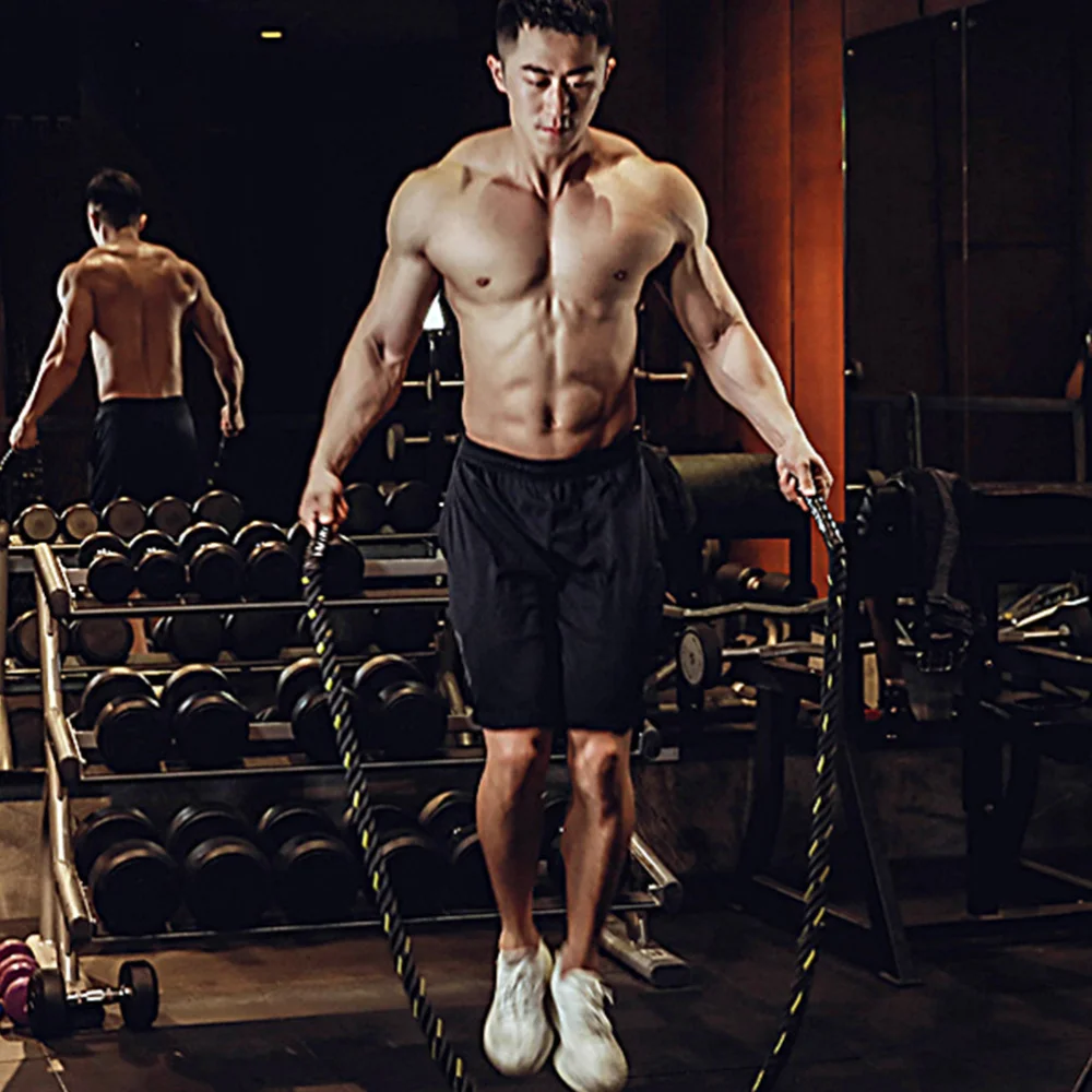 

1Pc MMA Professional Testing Jump Rope Weight-bearing Skipping Rope Anti-slip Jumping Ropes Sport Training Skipping Rope (Black