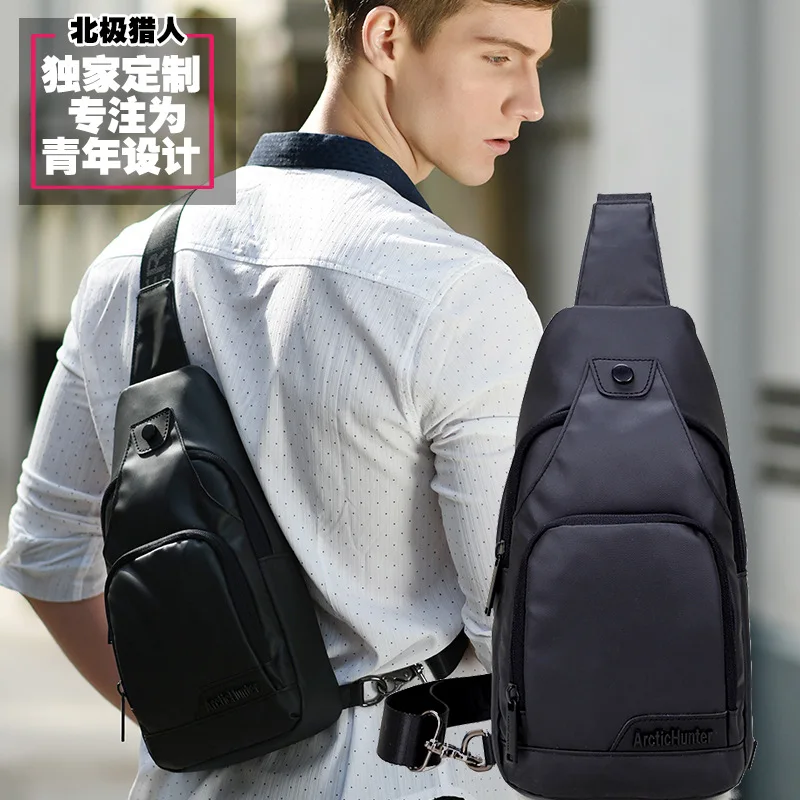 

Male Charging Shoulder Bag Crossbody Chest Bag For Men Anti Theft Chest Waist Pack Trip Messenger Bags Single Strap Back Bag