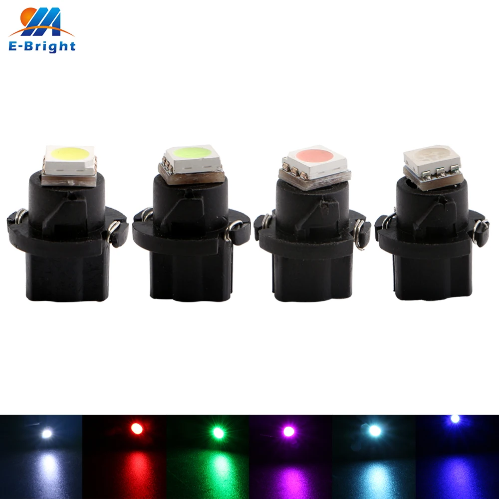10 шт. 12 В постоянного тока T5 5050 1 SMD базовая светодиодная лампа внутренний