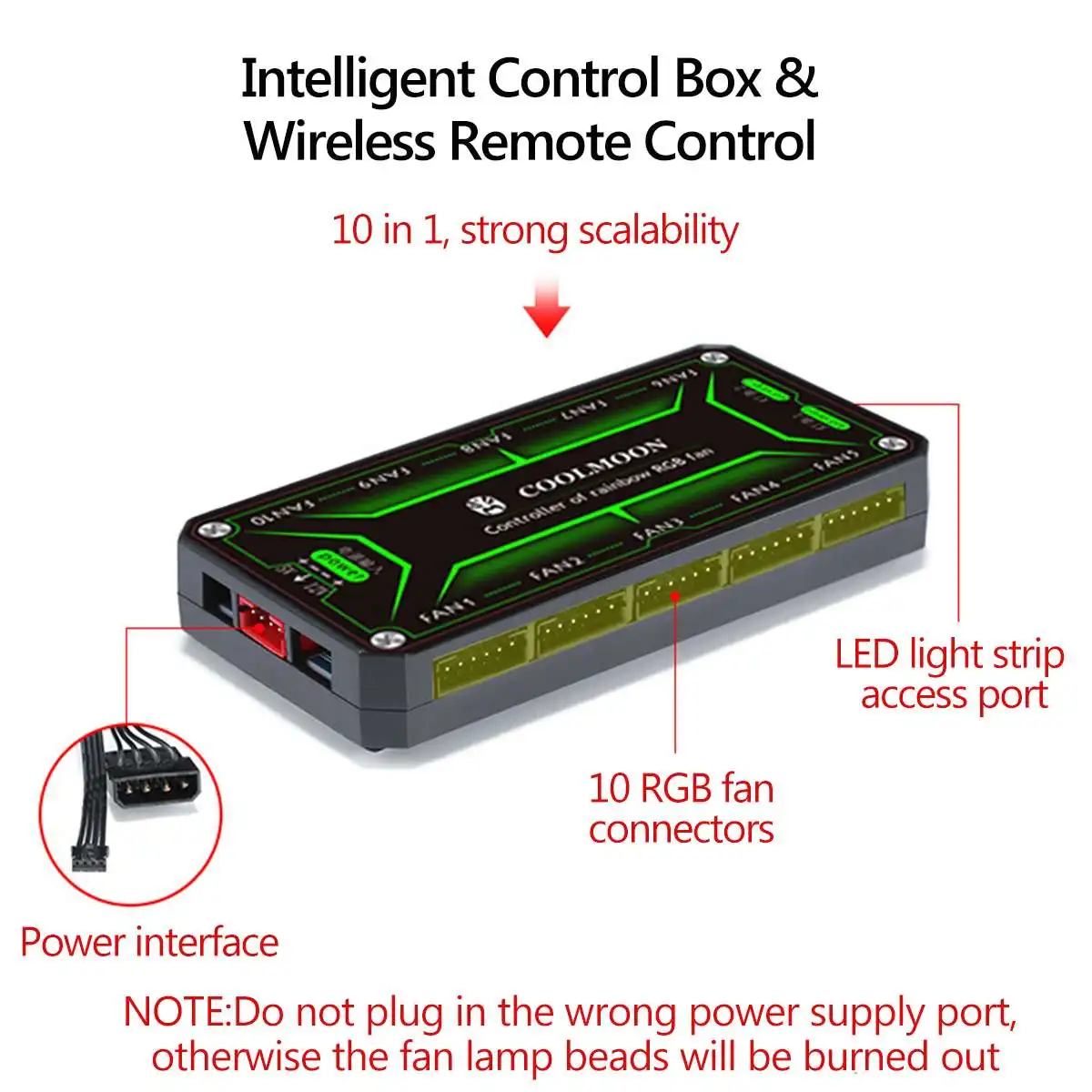 6 шт. регулируемый охлаждающий вентилятор для компьютера тихий 120 мм RGB чехол ПК