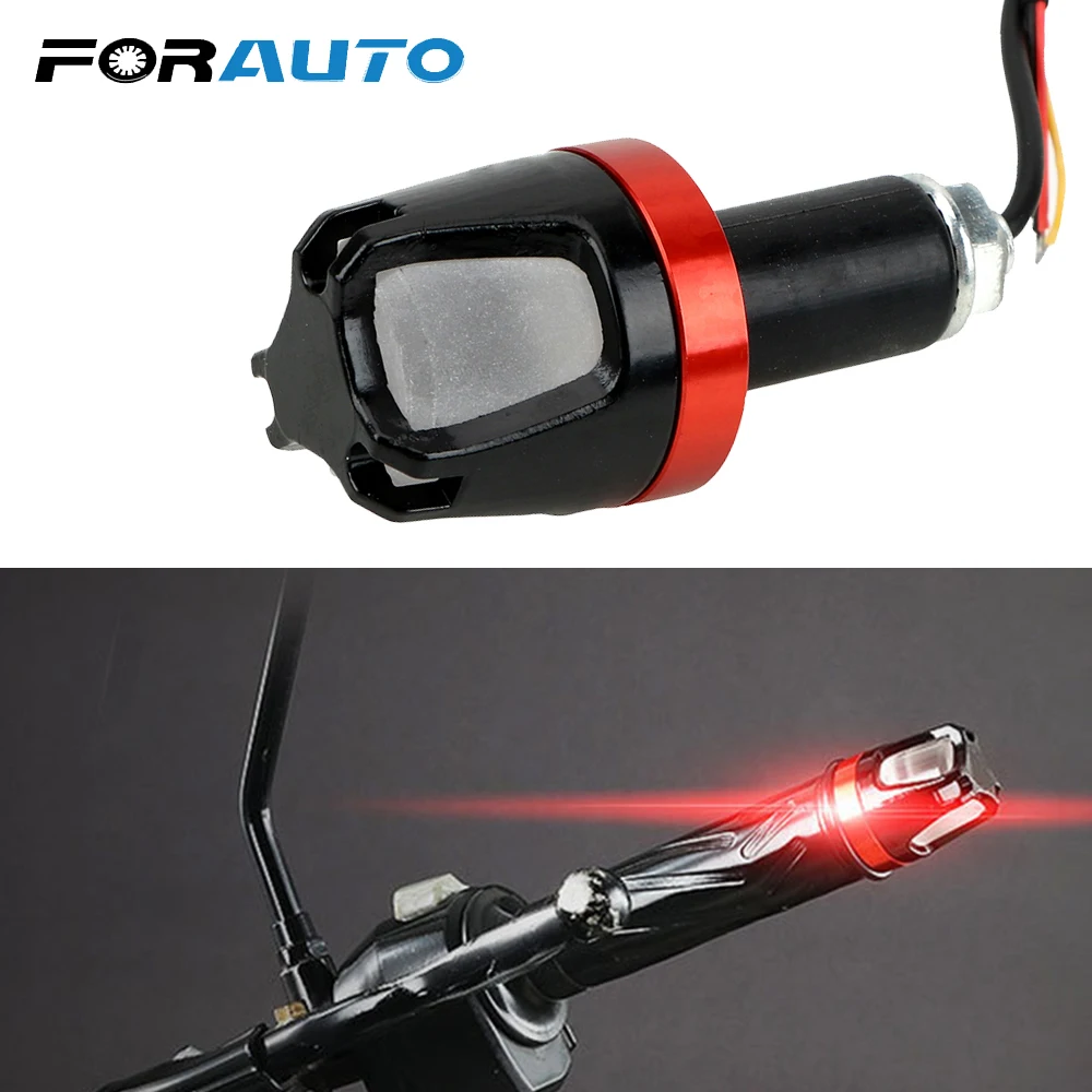 FORAUTO мотоциклетный фонарь с ручкой сигнальная лампа поворотные сигнальные огни мотоцикл индикатор мигалка мото руль Боковой габаритный фонарь