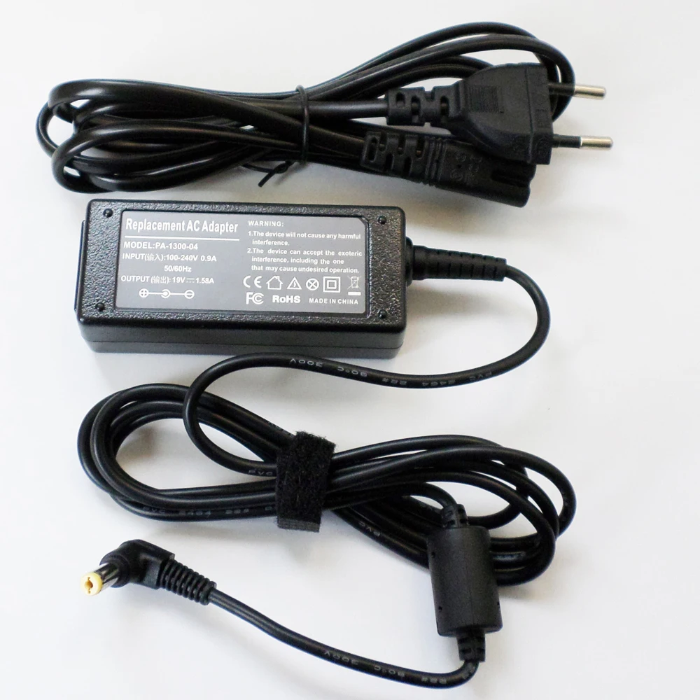 New 19V 1.58A 30W AC Adapter Power Supply Cord For Acer Aspire One AO522 AO722 A110-AB A110-1295 A110X Notebook Battery Charger