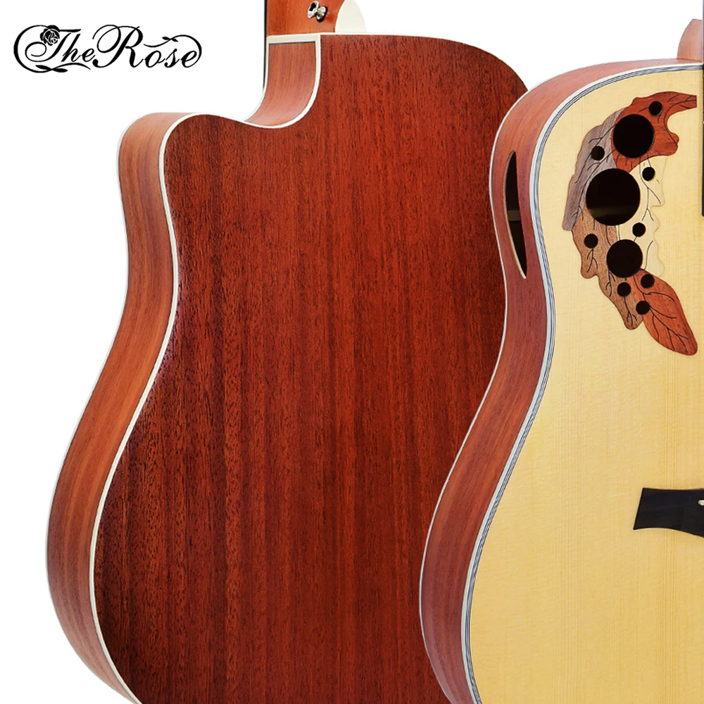 Акустическая гитара Роза 41 дюймовая в форме виноградины уровень звука A ель