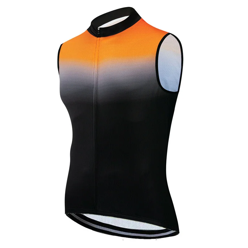 

Windproof MTB Bike Clothing 2021 Hot Selling Men's Cycling Vest Sleeveless Bicycle Jerseys Anti UV Quick Drying Bike Sportswear