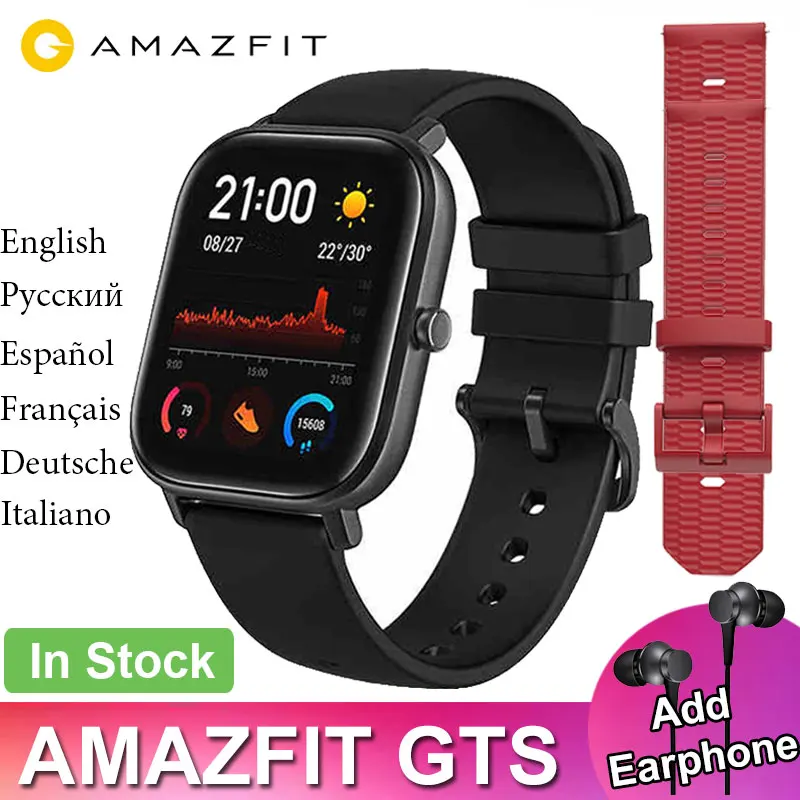 Глобальная версия Amazfit GTS Смарт-часы Xiaomi Huami gps Профессиональные Водонепроницаемые Смарт-часы 12 спортивных режимов сердечного ритма Android iOS