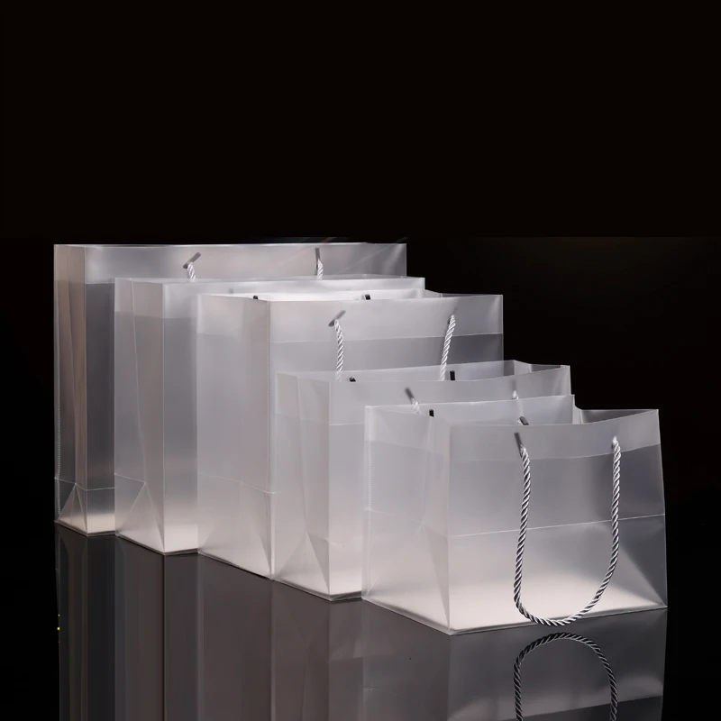 Полипропиленовый матовый прозрачный жесткий пакет для рук пластиковая