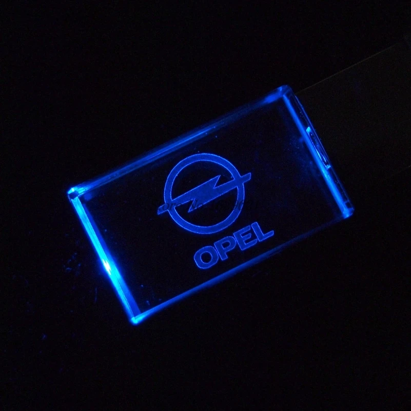Модный хрустальный флеш накопитель с логотипом автомобиля для OPEL NISSAN USB 2 0 дюйма 4