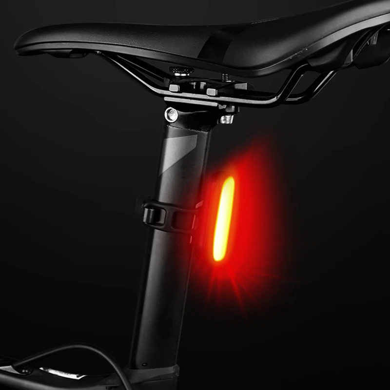 

MTB Road Bike Auto Brake Sensing Light Smart Bicycle Rear Light USB Rechargeable IPX6 Waterproof LED Taillight Warning Rear Lamp