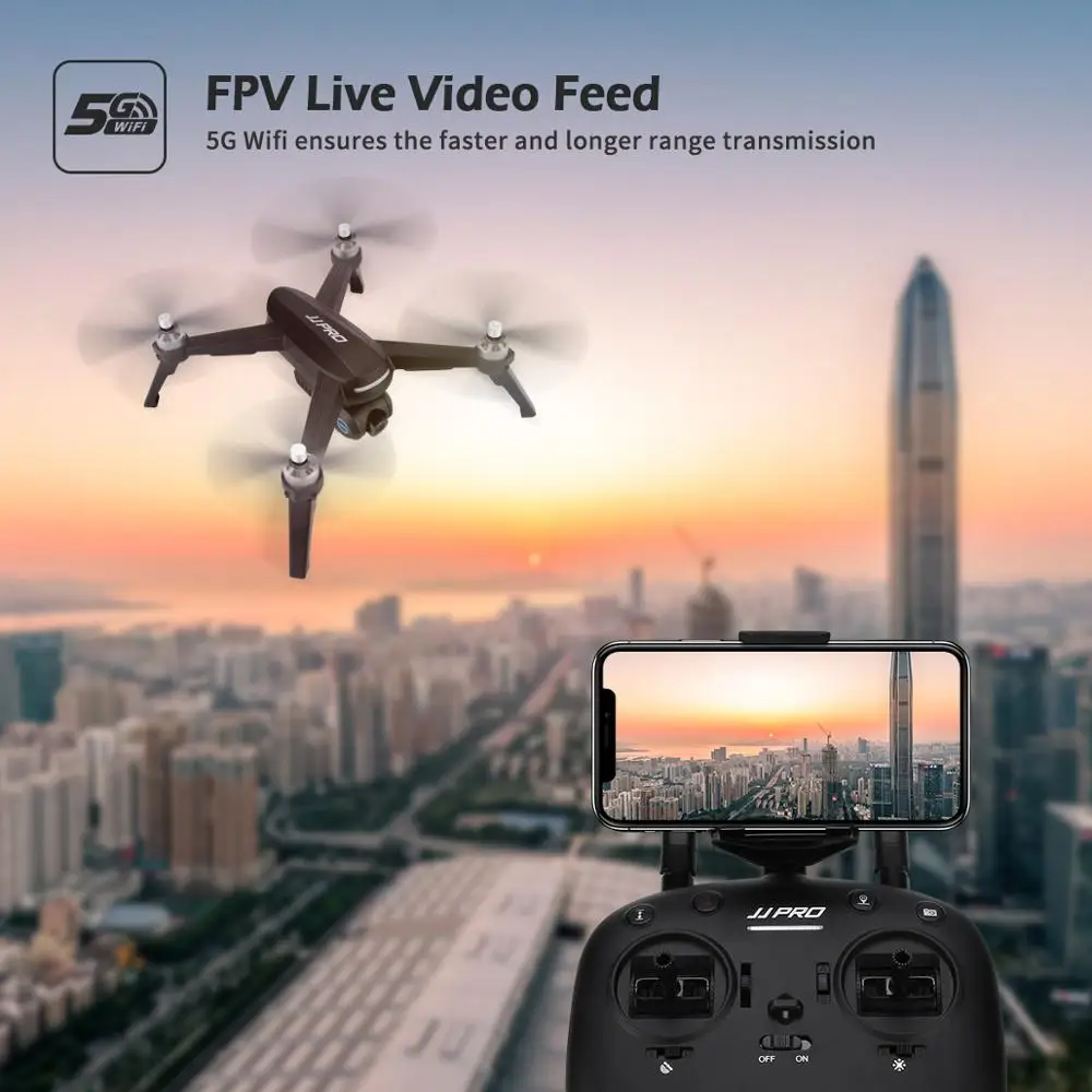 JJRC JJPRO X5 профессиональный Дрон с камерой 1080P бесщеточный мотор высоким держателем