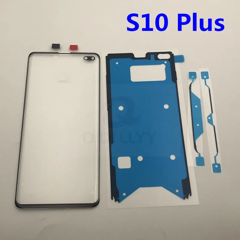 S10 Plus S10+ Замена внешнего стекла для samsung Galaxy S10 S10e S10 Plus ЖК-дисплей с сенсорным экраном Переднее стекло Внешний объектив - Цвет: S10 Plus